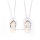 Fashionable Cute Slipper Opal Stone Necklace Pendant with Silver Plated Necklace